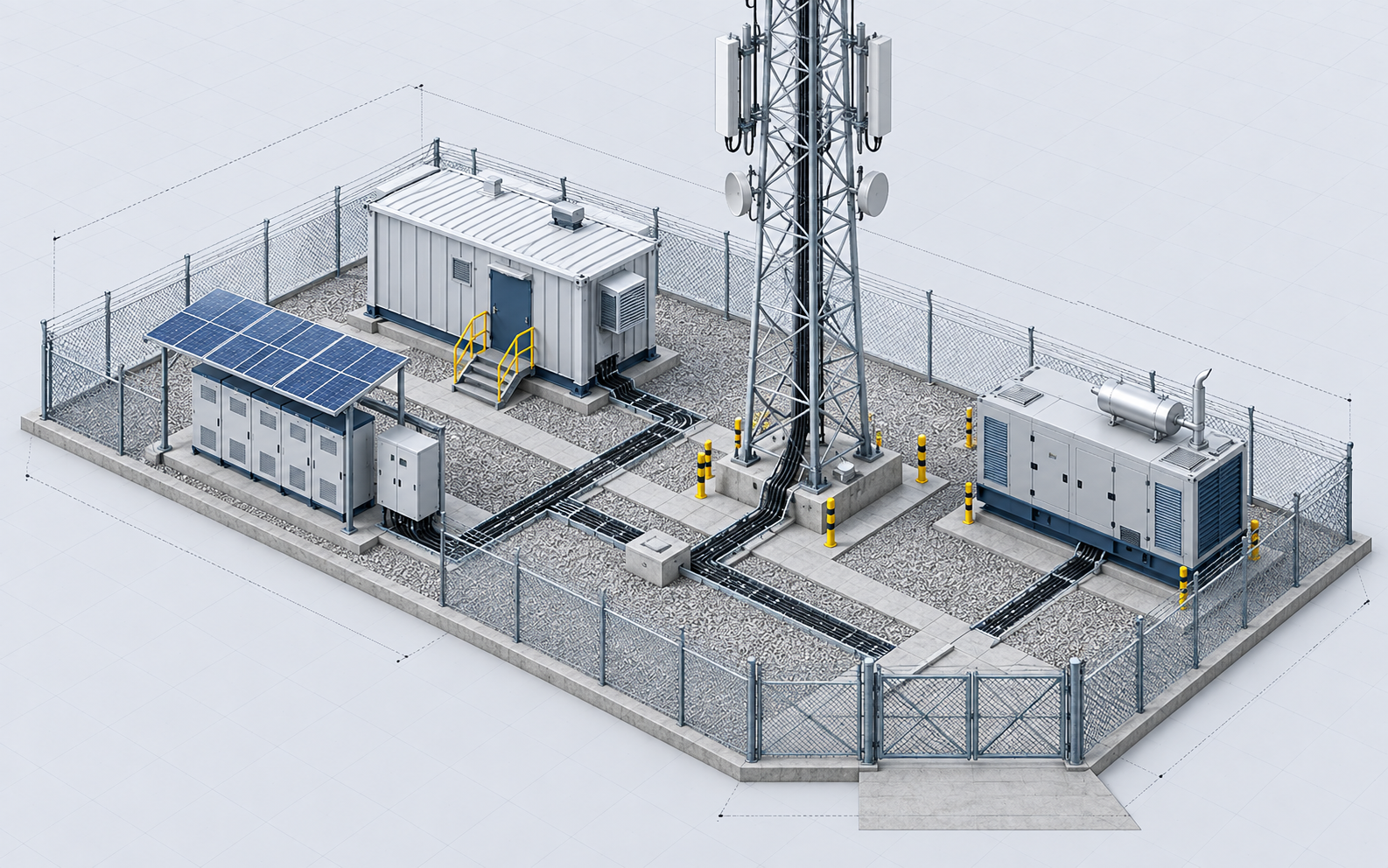 Illustrative tender concept: remote power and telecom site.